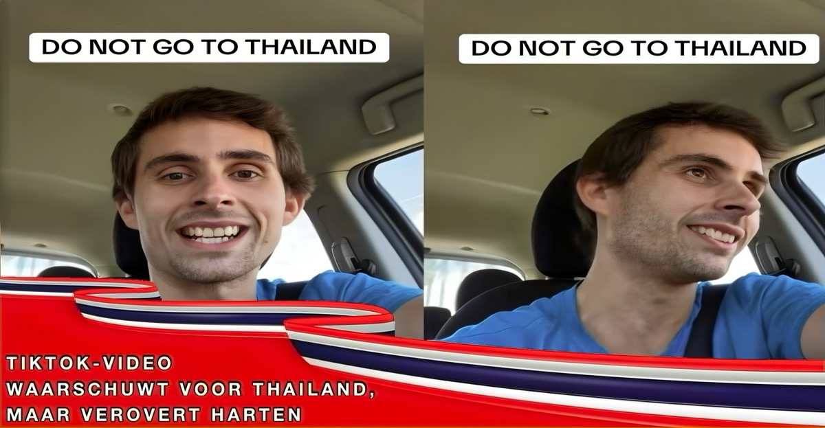 Viraal TikTok-video waarschuwt voor Thailand, maar maakt ook vele harten warm😂