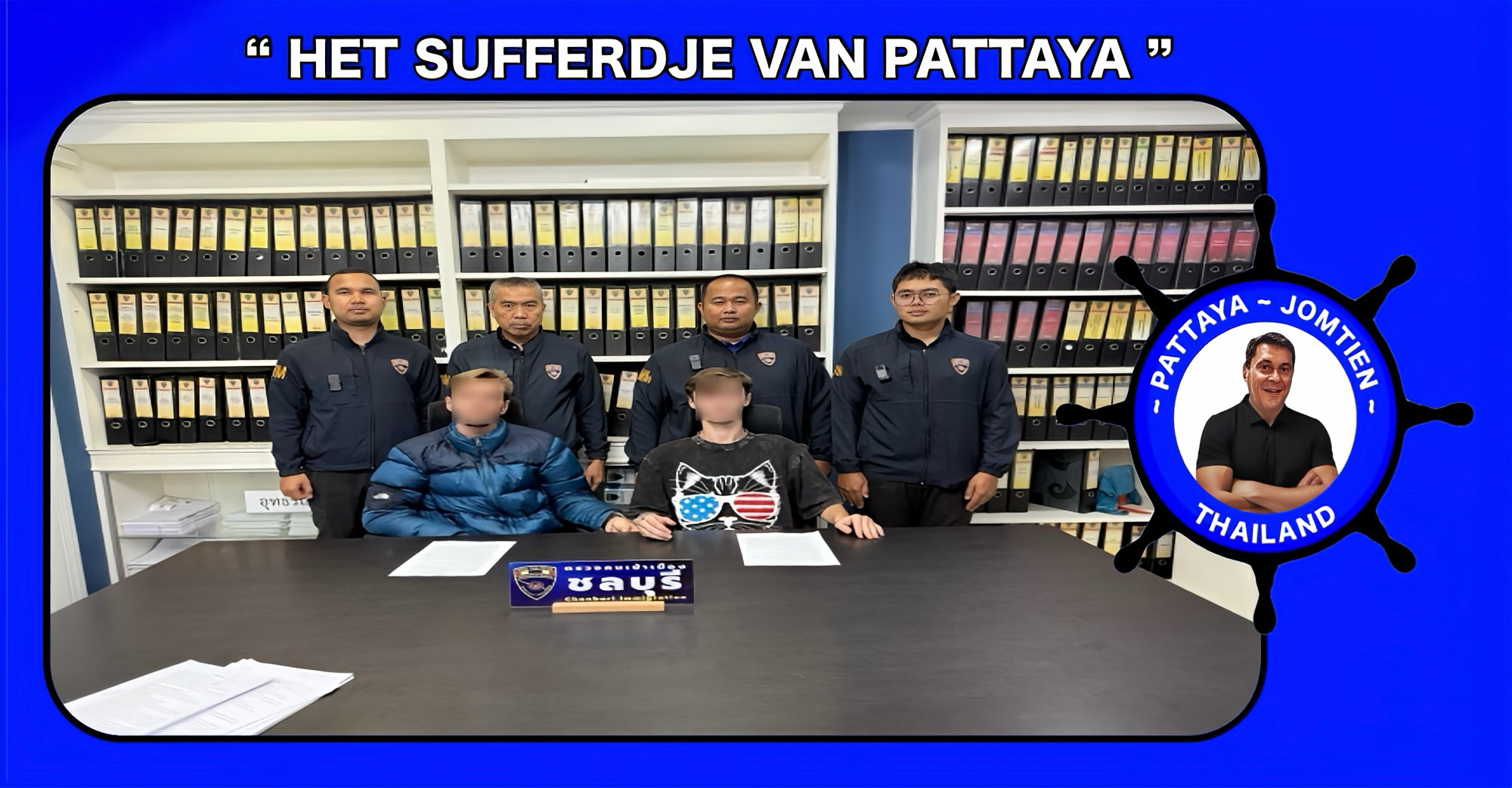 Twee Russen opgepakt voor een inbraak in een appartement in Pattaya