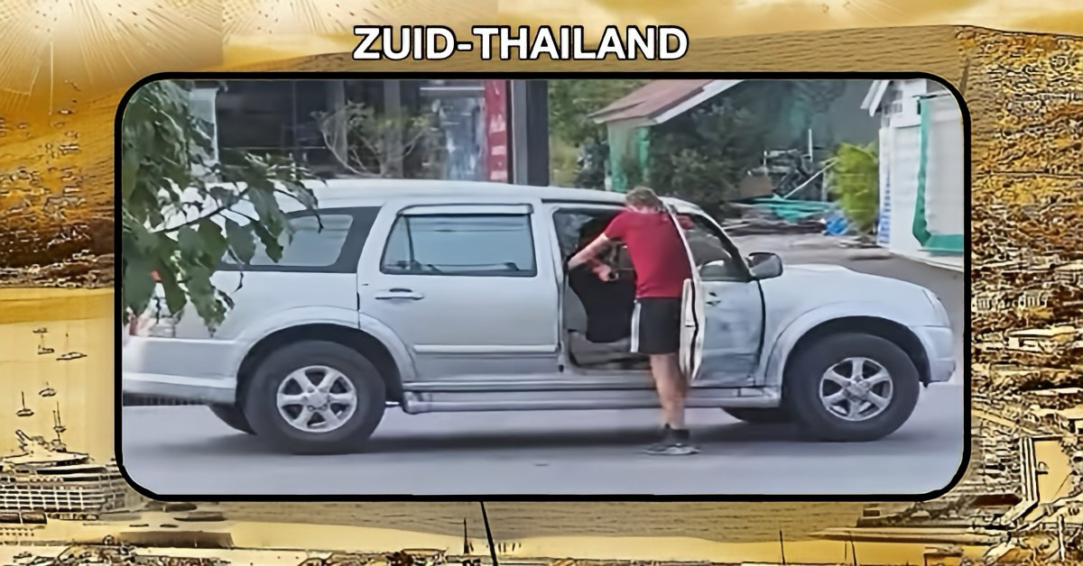 Buitenlander steelt SUV in Zuid-Thailand en sleurt bestuurder drie kilometer mee