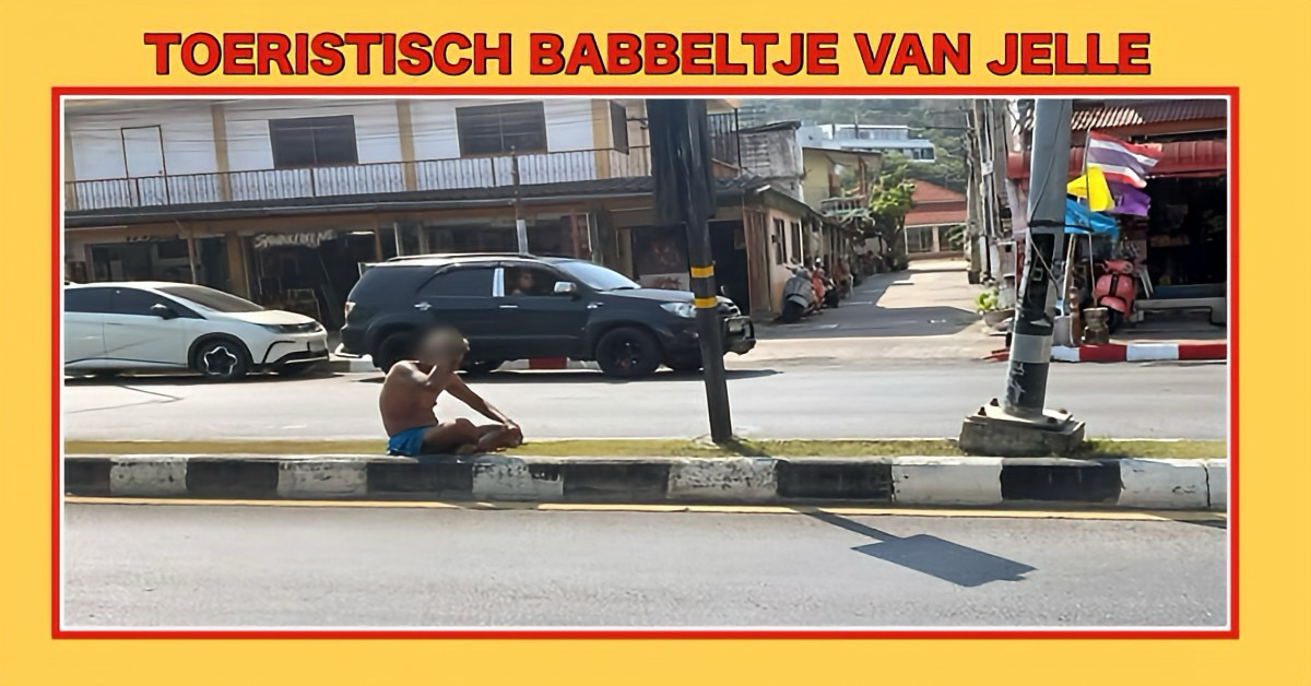 Thaise man wilde graag een tukkie doen, maar niet midden tussen het verkeer in Pattaya