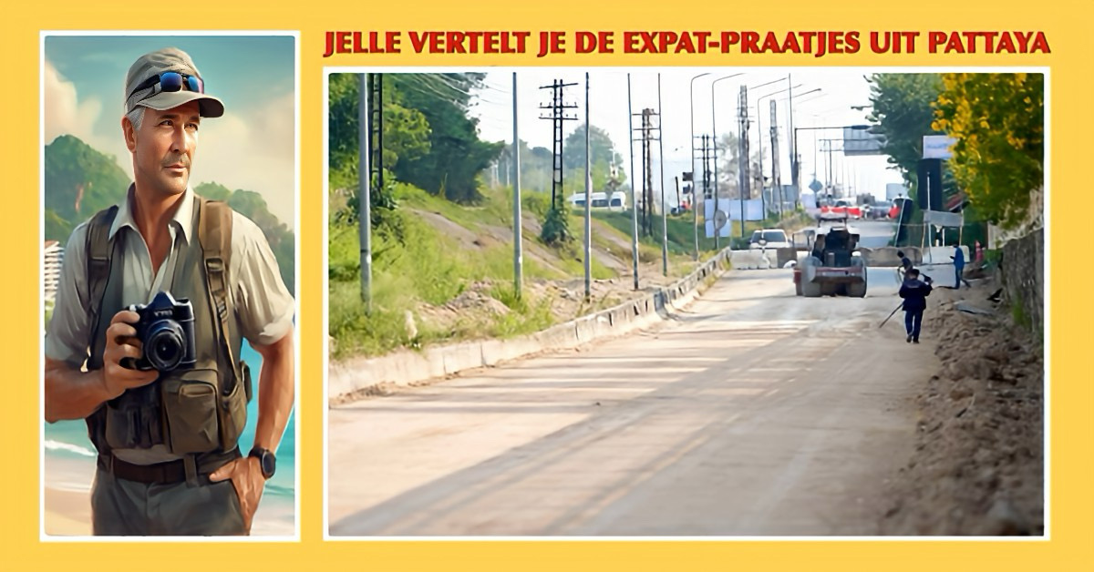 Pattaya richt parallelweg langs spoorlijn op tegen overstromingen