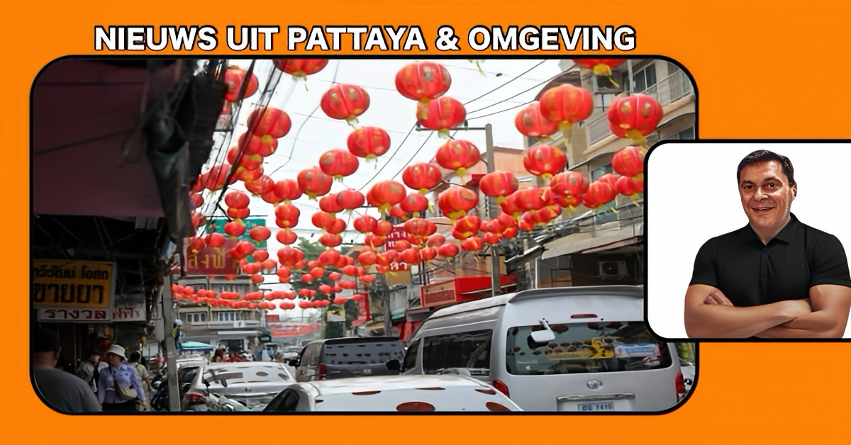 Rode lampions en gezelligheid, Pattaya luidt het Chinese Nieuwjaar in.