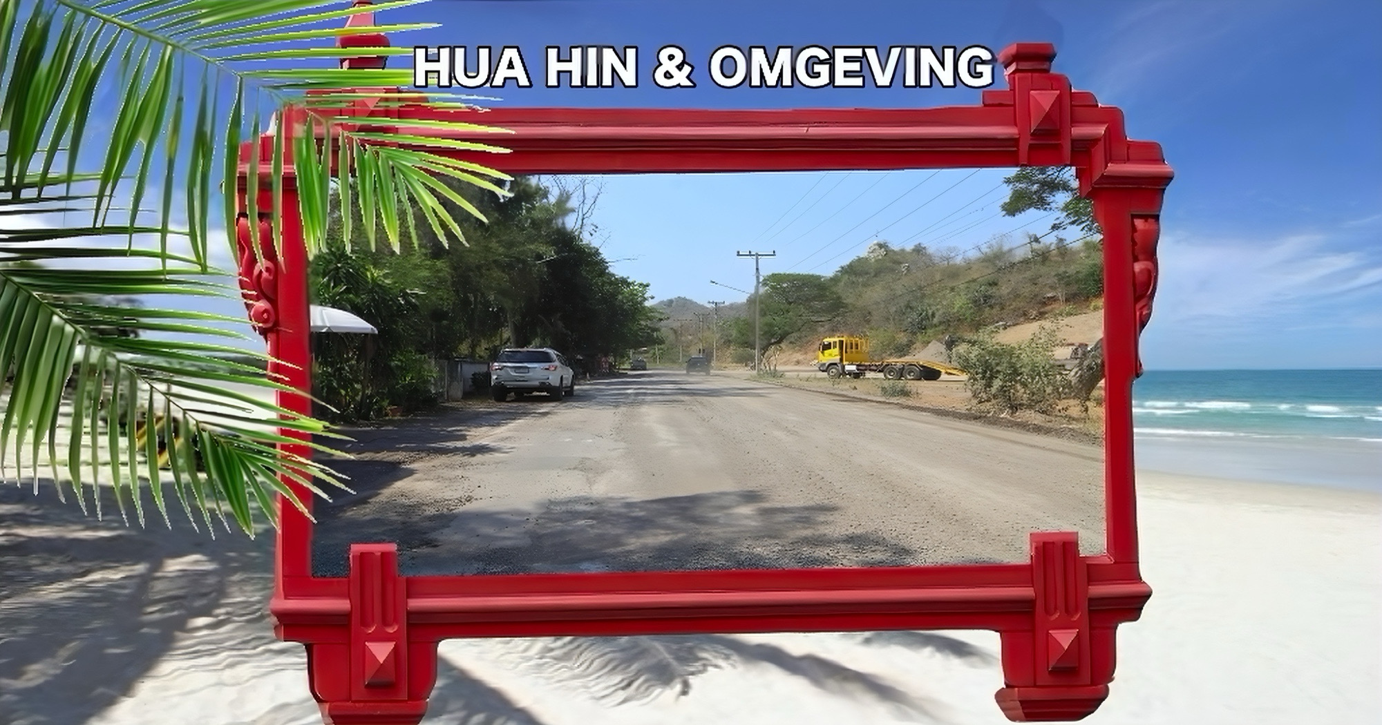 Gemeente Hua Hin direct aan het werk geslagen na ontvangst van klachten over de weg bij het dierenasiel