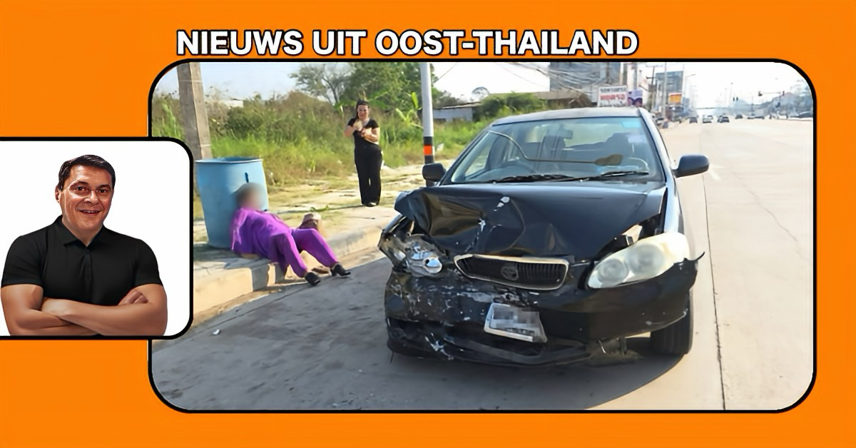 Ladderzatte Thaise oma veroorzaakt in Oost-Thailand een ernstig ongeluk