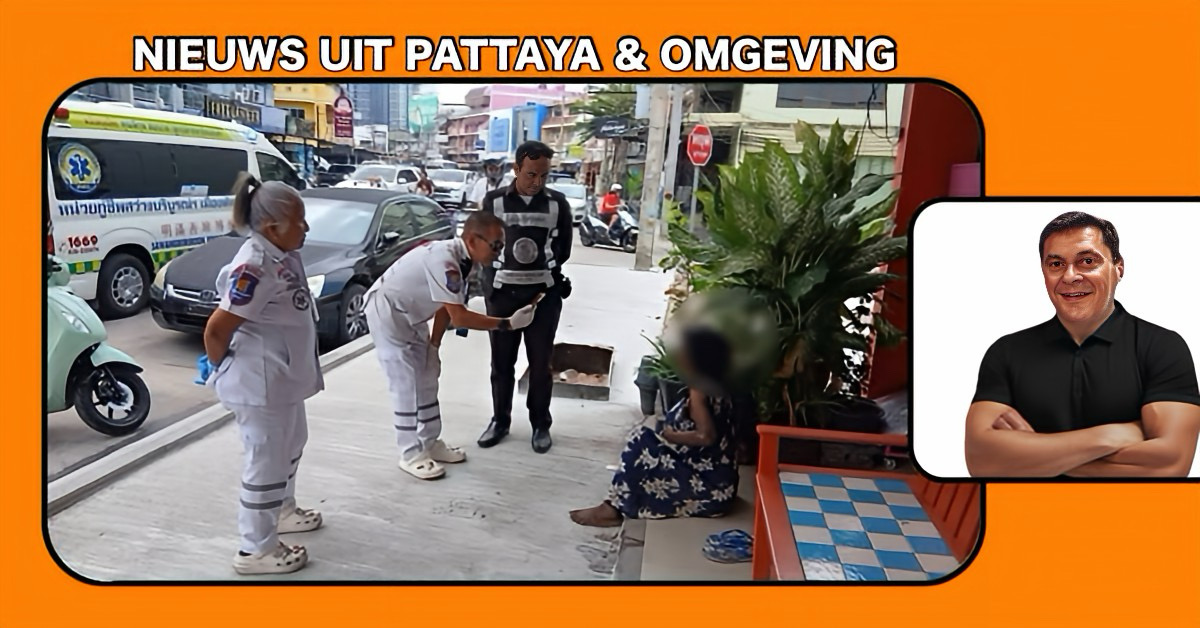 Winkelier in Pattaya belt de Tessakit-politie wanneer een stel hun bivak voor de winkel opslaat.