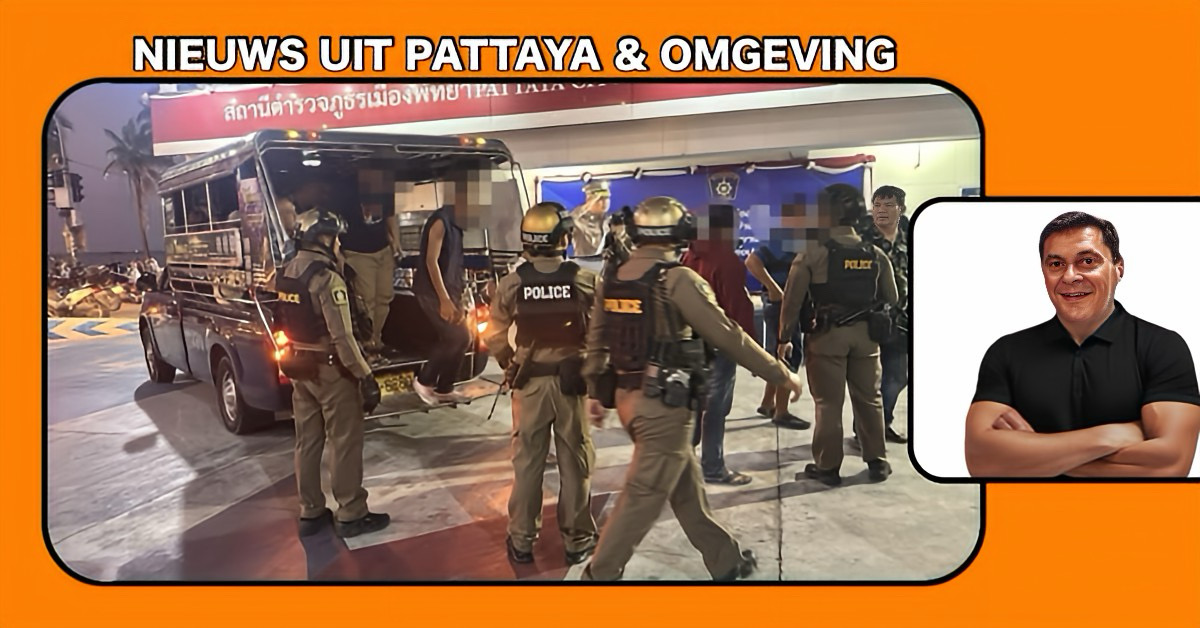 Politie Pattaya verricht een spectaculaire inval in een bejaardensoos, dat een Illegaal gokhol bleek te zijn.