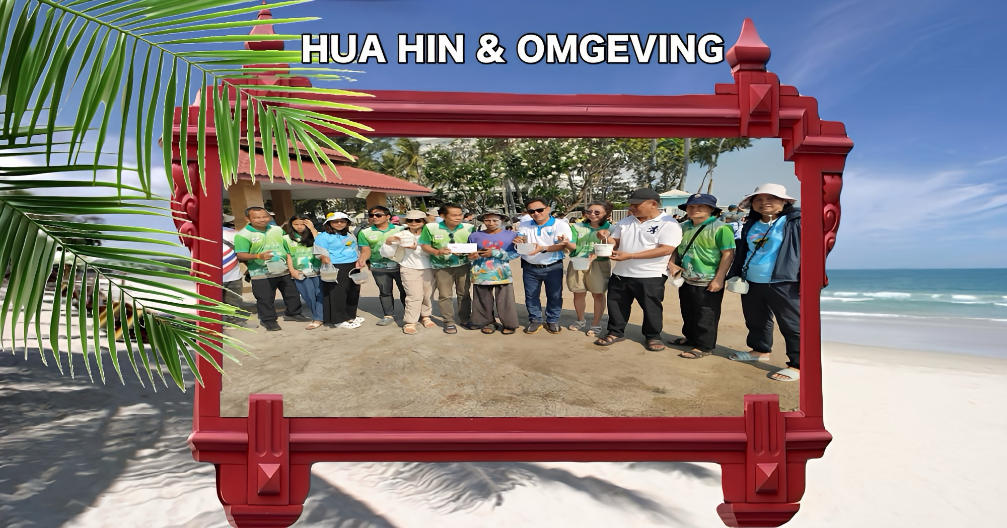 Hua Hin vierde “de Dag van de Journalist” met een offer in de zee voor de mariene biodiversiteit van Thailand.