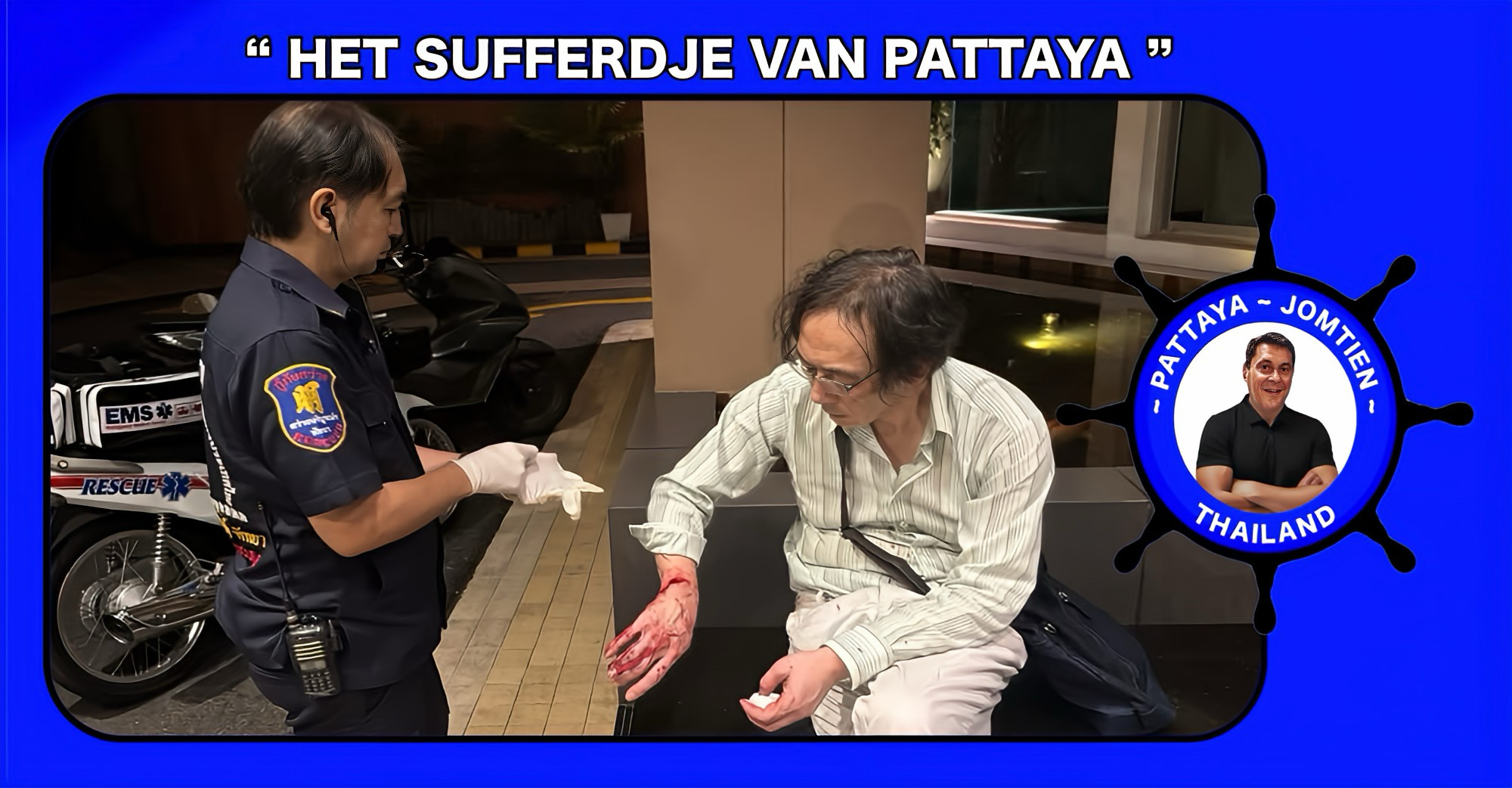 Een 61-jarige Japanse toerist is in een hotel in Pattaya gewond geraakt bij een steekpartij, twee kathoey’s zijn aangehouden in verband met het incident.