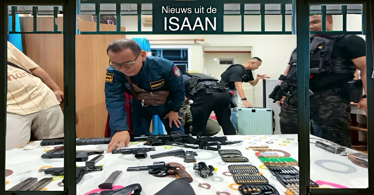 In Noordoost-Thailand heeft de cyberpolitie een wapenbende ontmaskerd die wapens via het internet verkocht.