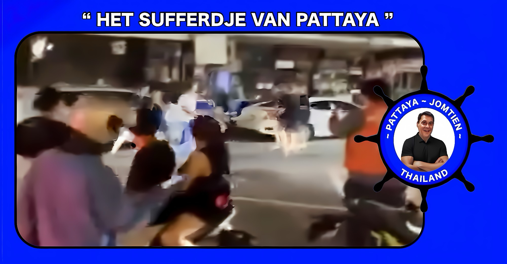 Twee buitenlandse mannen eindigden in het ziekenhuis na een flinke knokpartij over een Thaise vrouw in Pattaya.