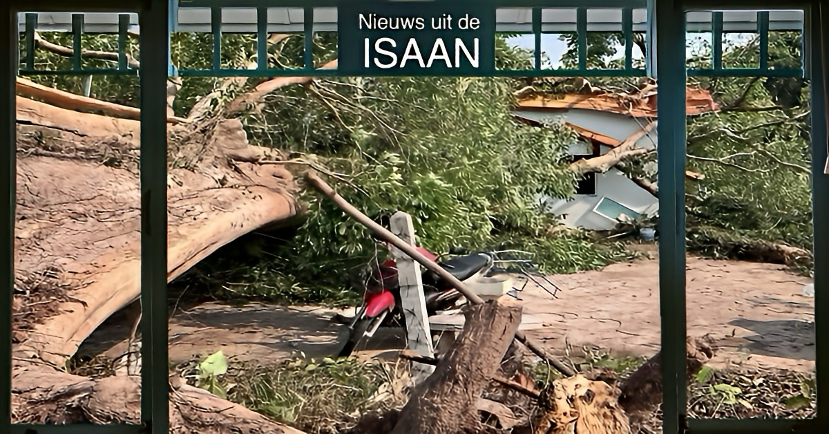 Tragedie in Noordoost-Thailand, zomerstorm eist het leven van een 6-jarige jongen.