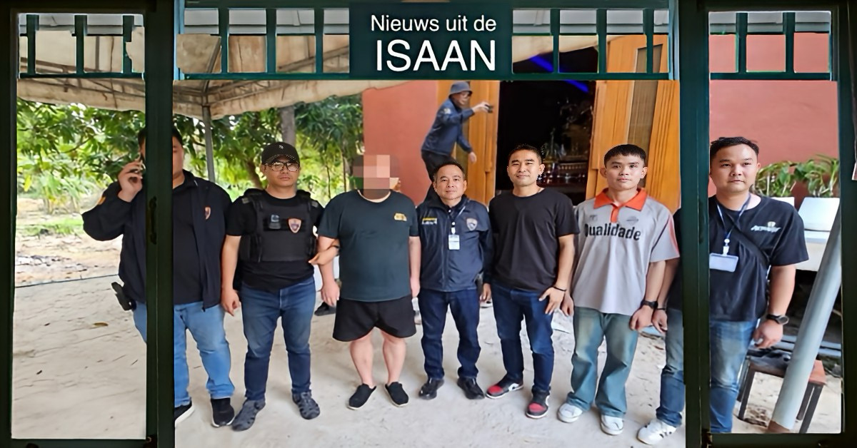 🎥 | Chinese oplichter in Noordoost-Thailand aan zijn jasje getrokken terwijl wachtte om een heilige tattoo te krijgen.