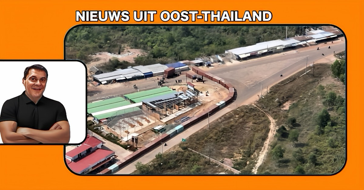 Thailand begint volgende maand met de bouw van een 1,3 kilometer lang hek aan de grens met Cambodja.