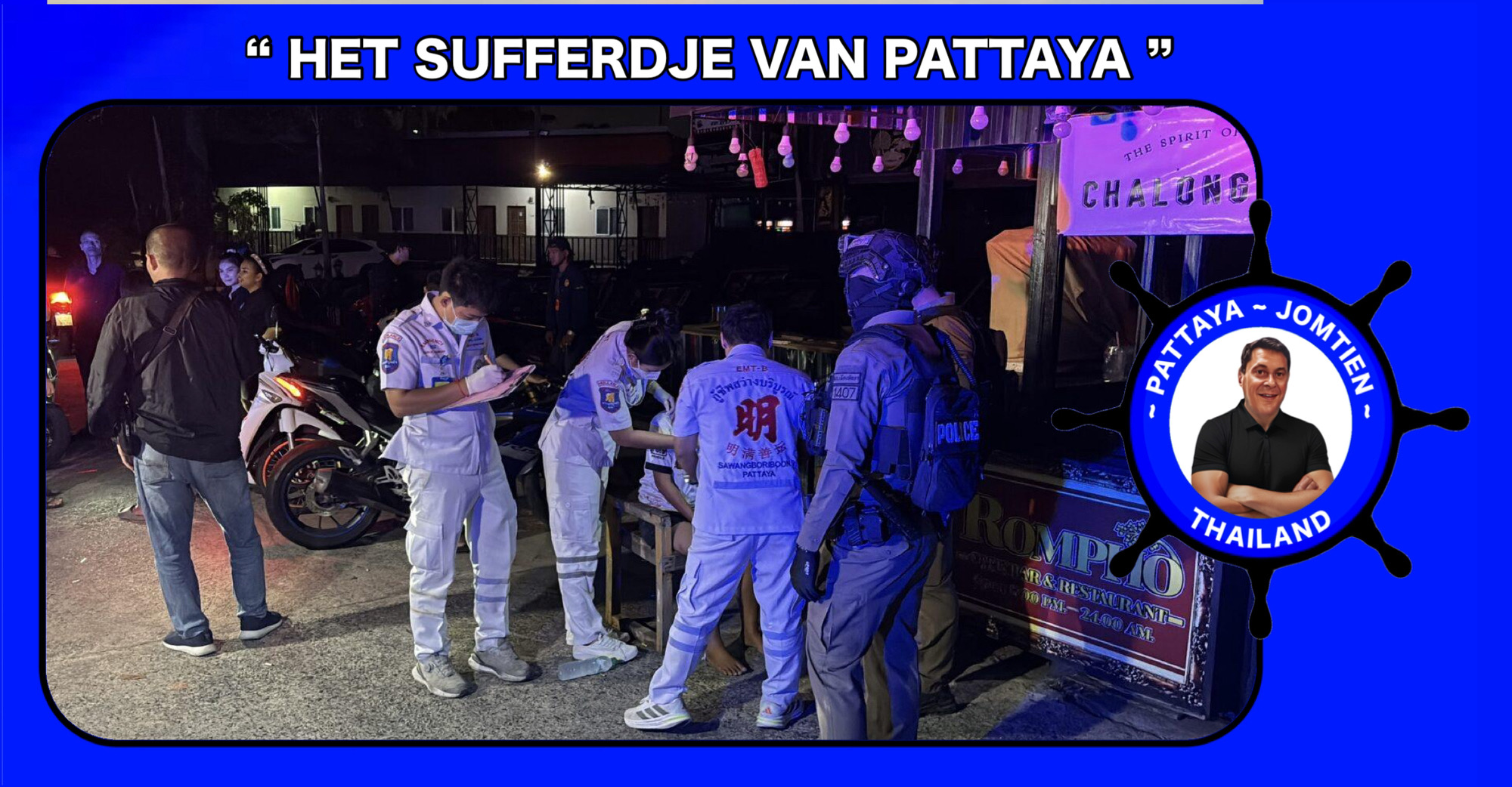 Vrouw ernstig gewond aangetroffen in Jomtien, politie Pattaya verzoekt het publiek om aanwijzingen