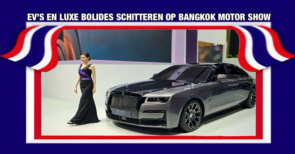 De Bangkok Motor Show 2026 is in volle gang, met elektrische auto en luxe vehikels in de spotlights.