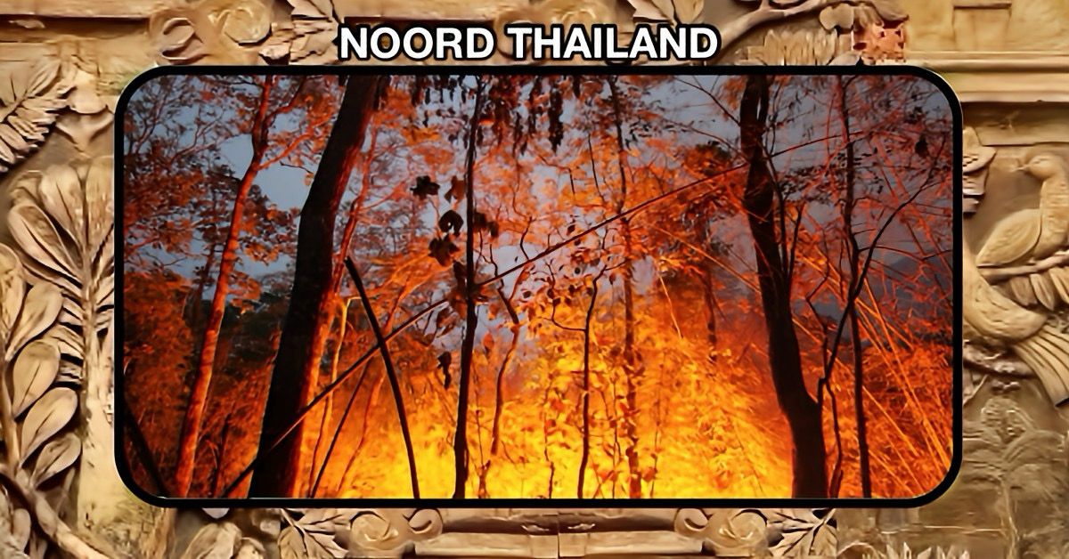 Het in Noord-Thailand gelegen Lamphun mobiliseert zich tegen hevige bosbranden