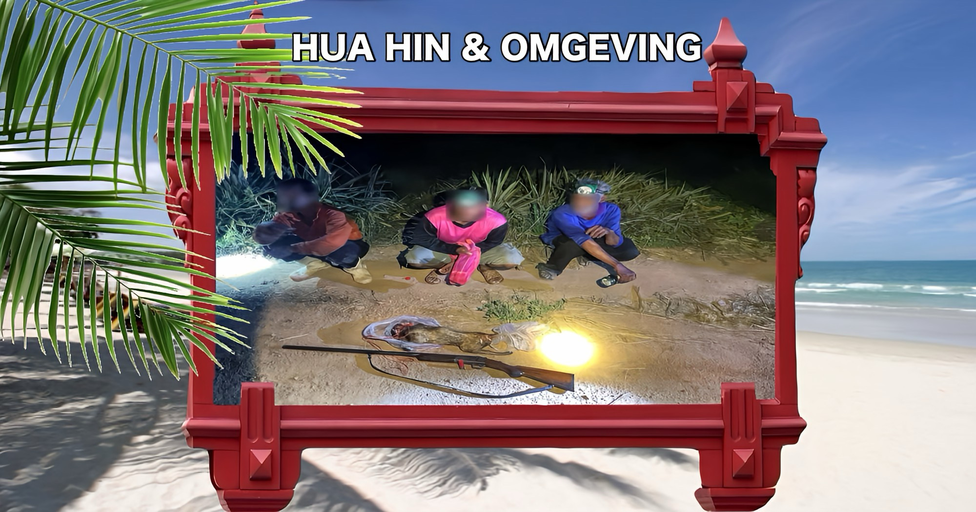 Parkwachters scoren weer in het nationaal park Kui Buri en nemen drie stropers bij hun lurven.