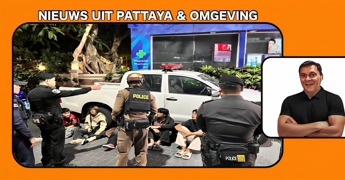 Politie Pattaya weet een massale steekpartij tussen migrant arbeiders in de Walking Street te voorkomen.
