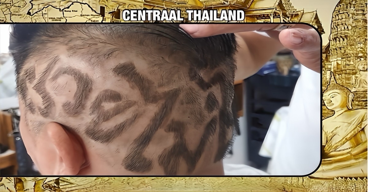 Kapper in Centraal-Thailand sjeest viraal over social media met een unieke haarcreatie