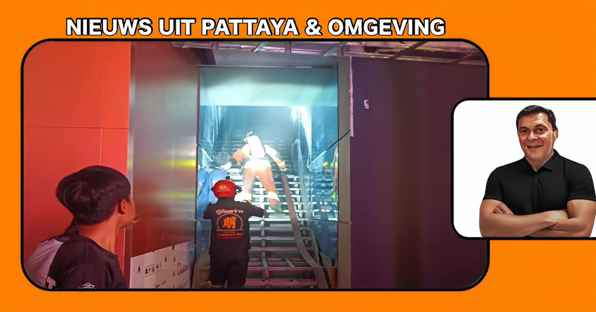 Grote brand in Pattaya, dankzij snelle brandweeractie vielen er geen gewonden in Kamaa Club.