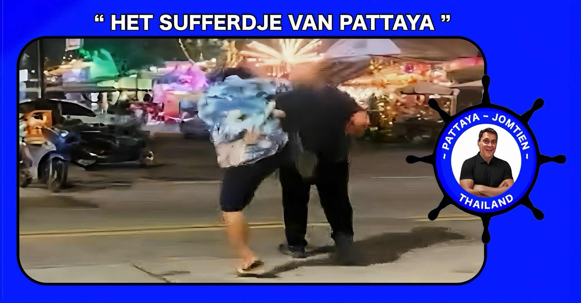 🎥 Een toerist op Jomtien Beach werd onverwachts van achteren aangevallen door een Boltdriver, de videoclip van het incident zorgt voor veel ophef online.