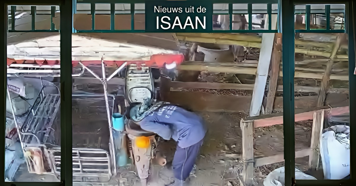 Hondsbrutale brandstofdiefstal op klaarlichte verontrust de inwoners van Udon Thani in Noordoost-Thailand.