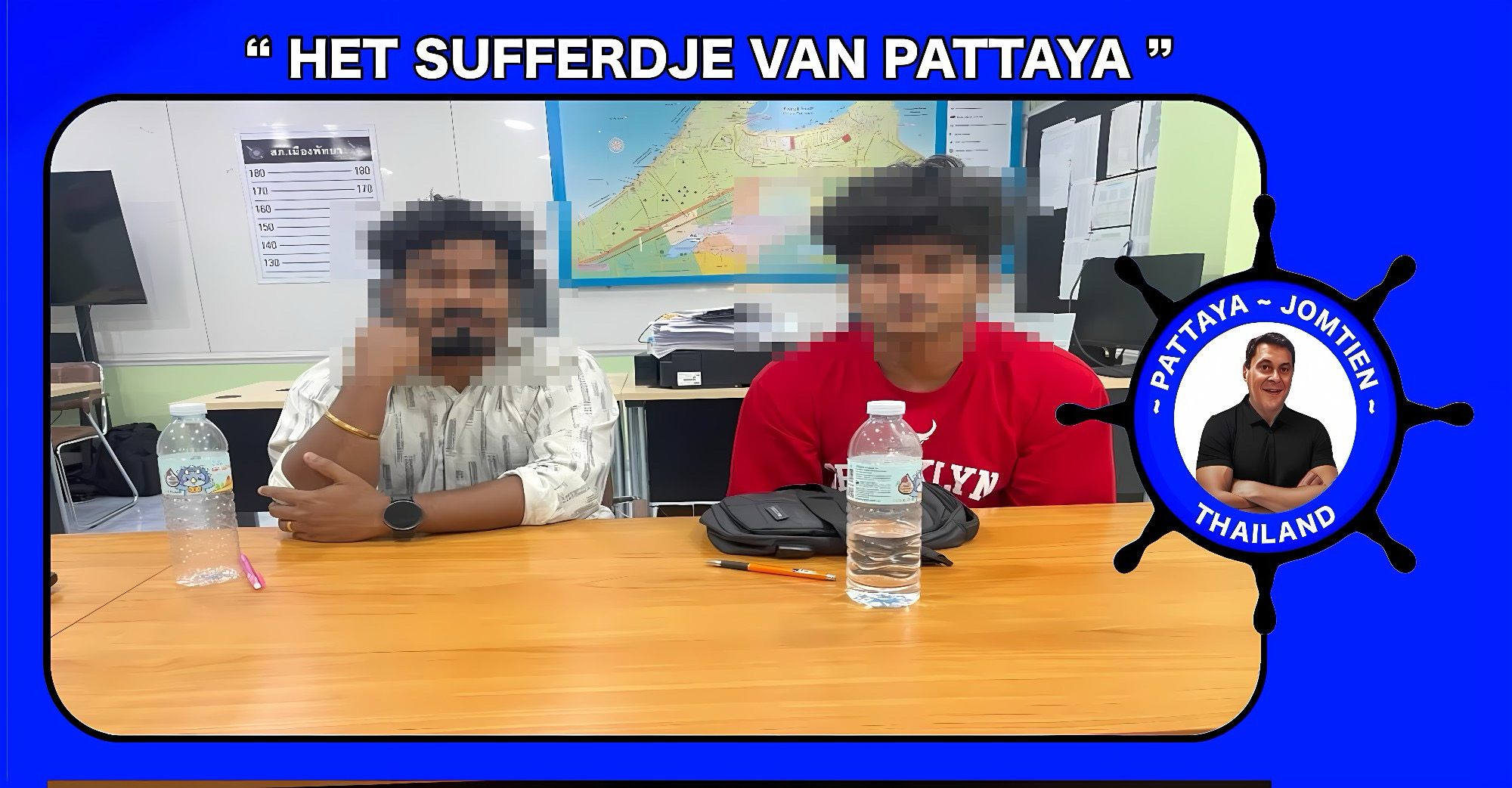 🎥 | Twee Indiase mannen zijn in Pattaya aangehouden en beschuldigd van mensenhandel en het dwingen van vrouwen tot prostitutie.
