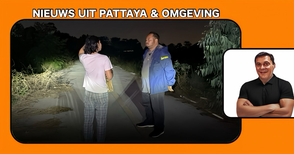 Motortaxichauffeur berooft en laat een kathoey na een gedwongen blow job in haar hemdje in Pattaya achter.