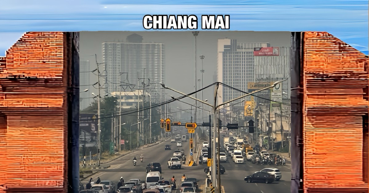 Noord-Thailand heeft last van zware smog, zonder regen en met temperaturen oplopend tot 39° Celsius.