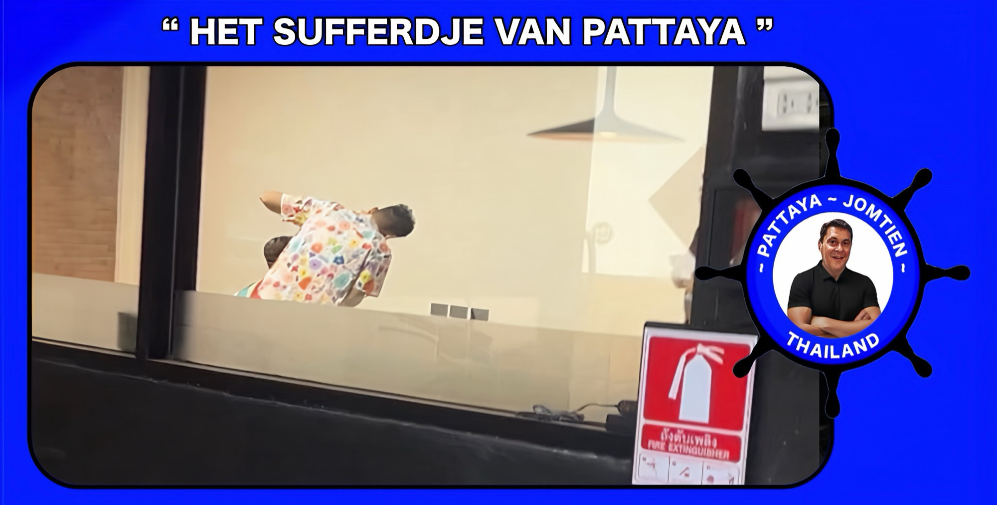 In Pattaya is een Illegale Chinese kapper door de immigratie politie “geknipt en geschoren”.