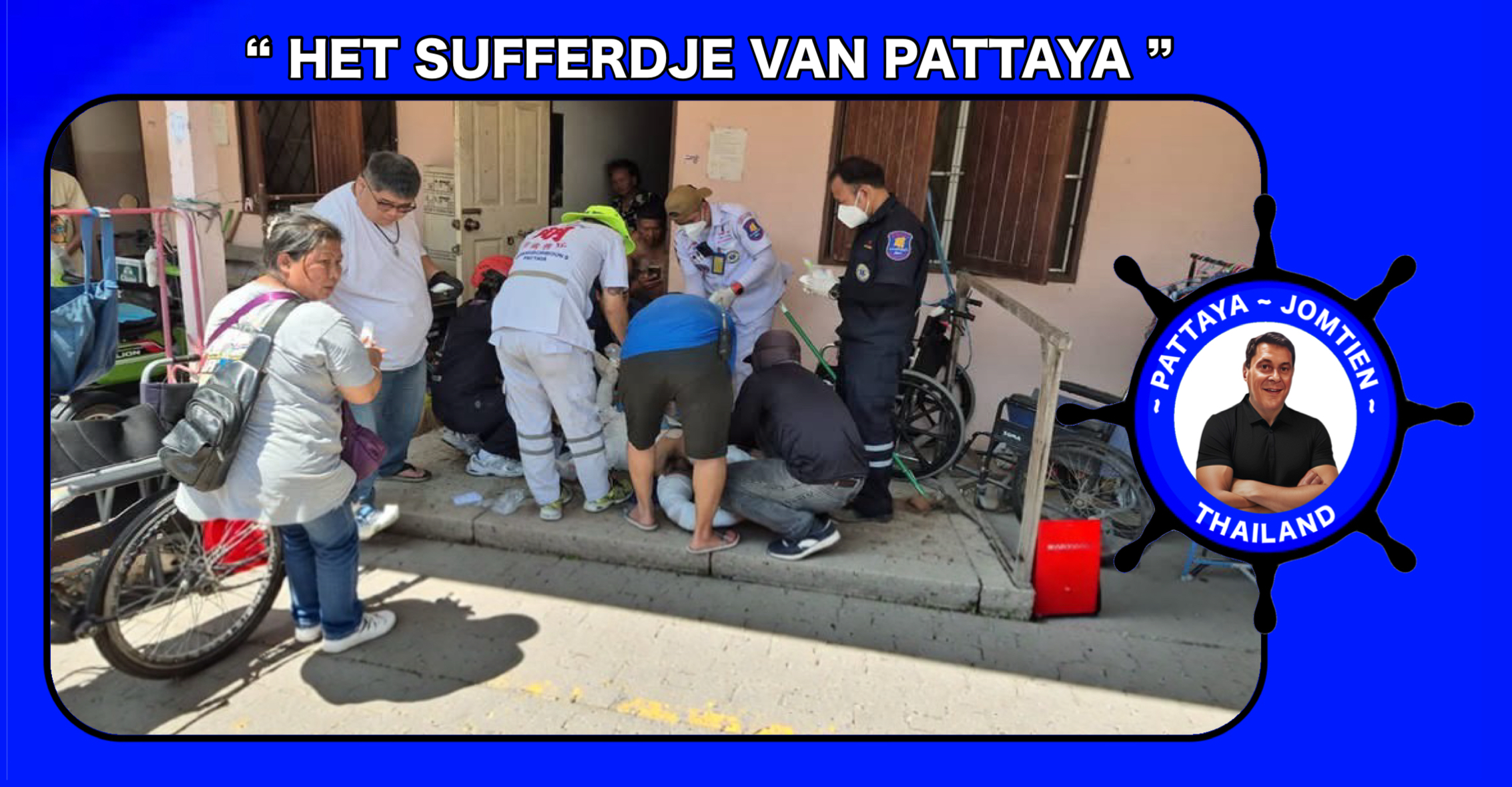 Thaise man met heftige “ludduvuddu verschijnselen”, steekt zichzelf uit wanhoop in Pattaya in brand.