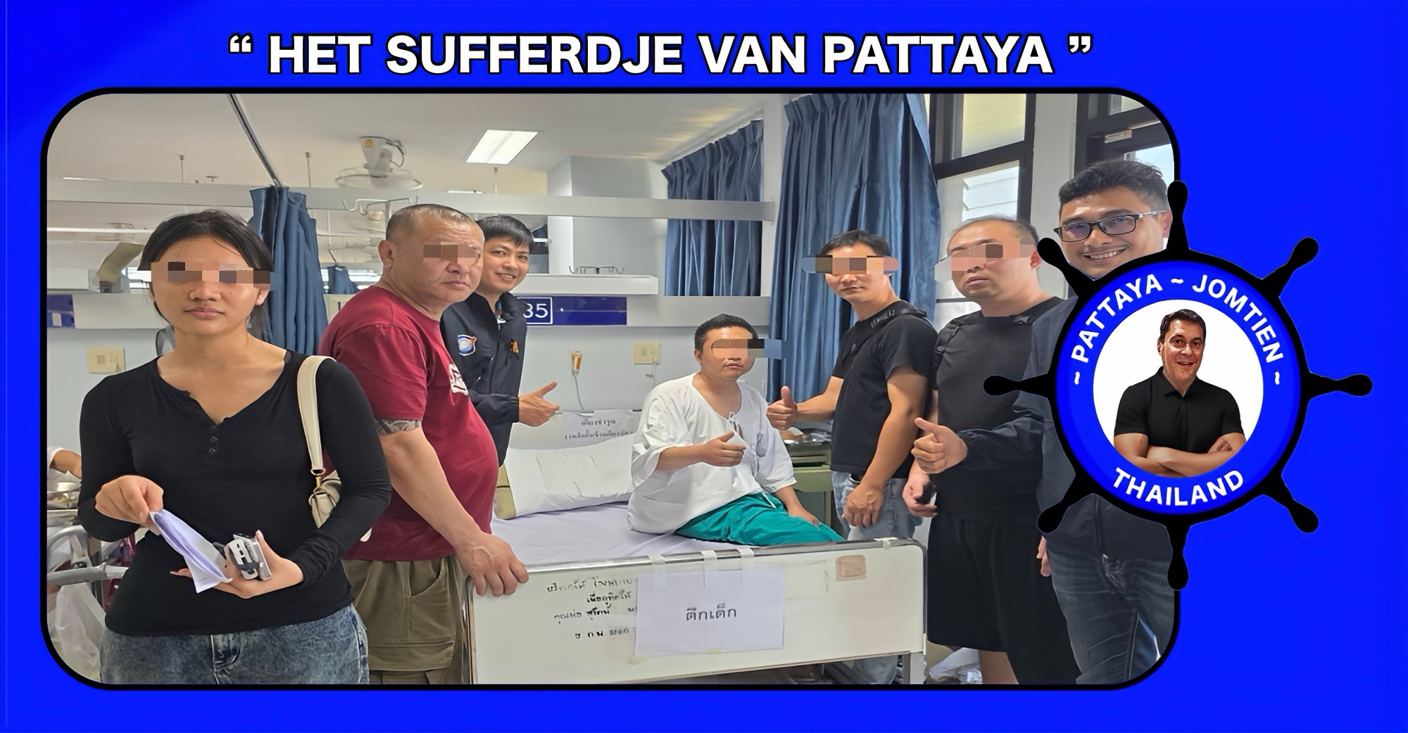 Taiwanese toerist na vier dagen vermist te zijn, in het Pattaya Bhattamakun ziekenhuis terug gevonden.