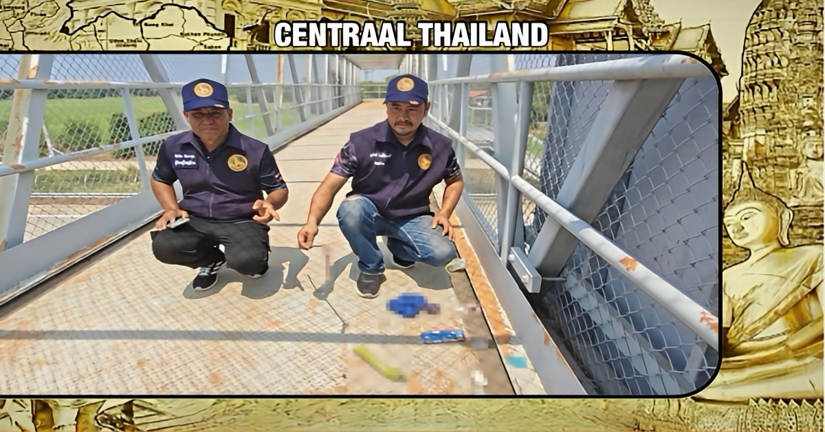 Ongebruikelijke vondsten op een brug in Centraal-Thailand brengen bij de bevolking in Pathum Thani ongemak en schaamte.