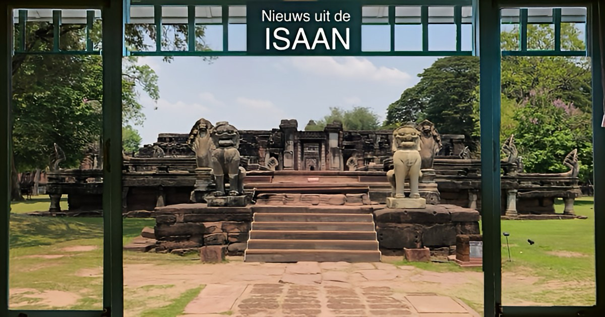 Toeristen blijven als gevolg van de stijgende brandstofkosten weg van het Phimai Historisch Park in Noordoost-Thailand.