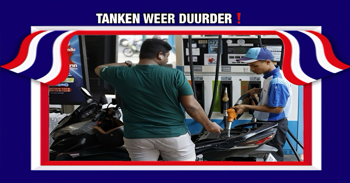 De brandstofprijzen in Thailand zijn binnen een tijdsbestek van 24 uur twee keer verhoogd