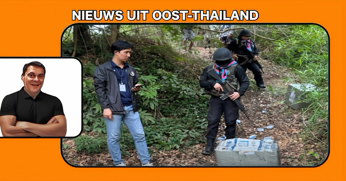 Leger confisqueert in Oost-Thailand aan de grens met Cambodja 96.000 date-verkrachting pillen.