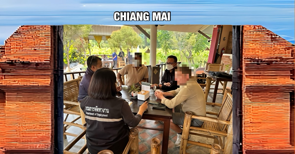 Immigratiedienst arresteerde in Noord-Thailand twee buitenlanders w.o. een Nederlander voor illegale arbeid.