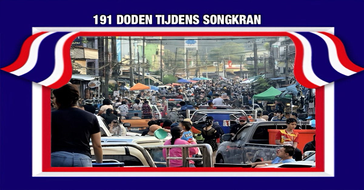 Snelheid en alcohol kosten tijdens Songkran in Thailand 191 het levens, waarbij Bangkok koploper is.