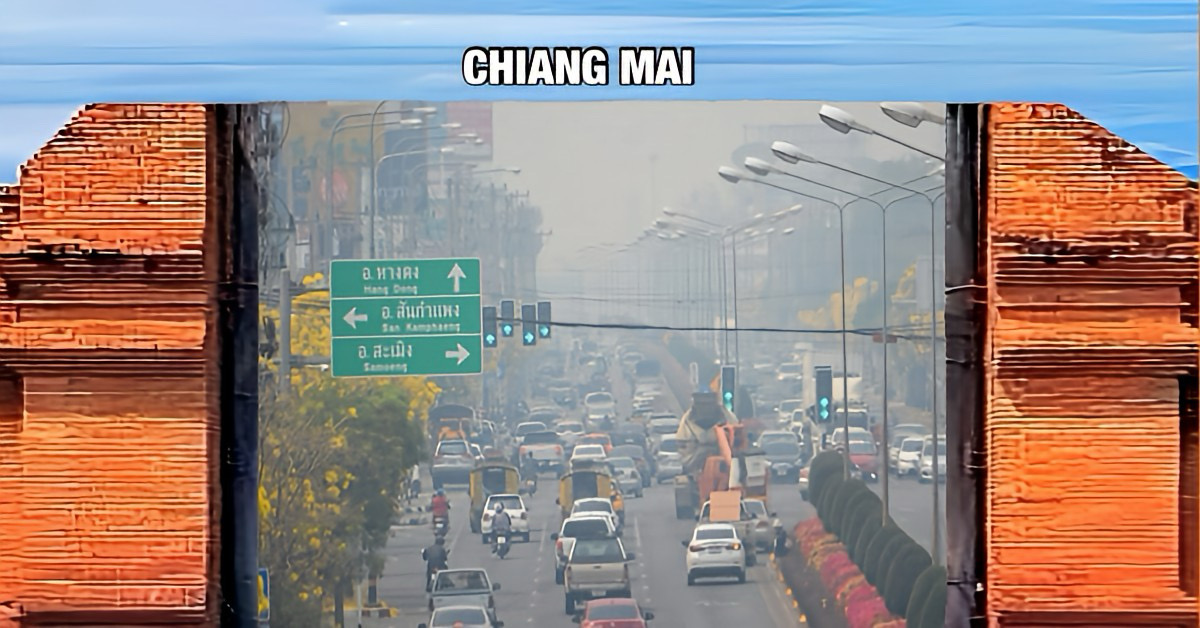 Het in Noord-Thailand gelegen Chiang Mai kampt opnieuw met de hoogste luchtvervuiling ter wereld.