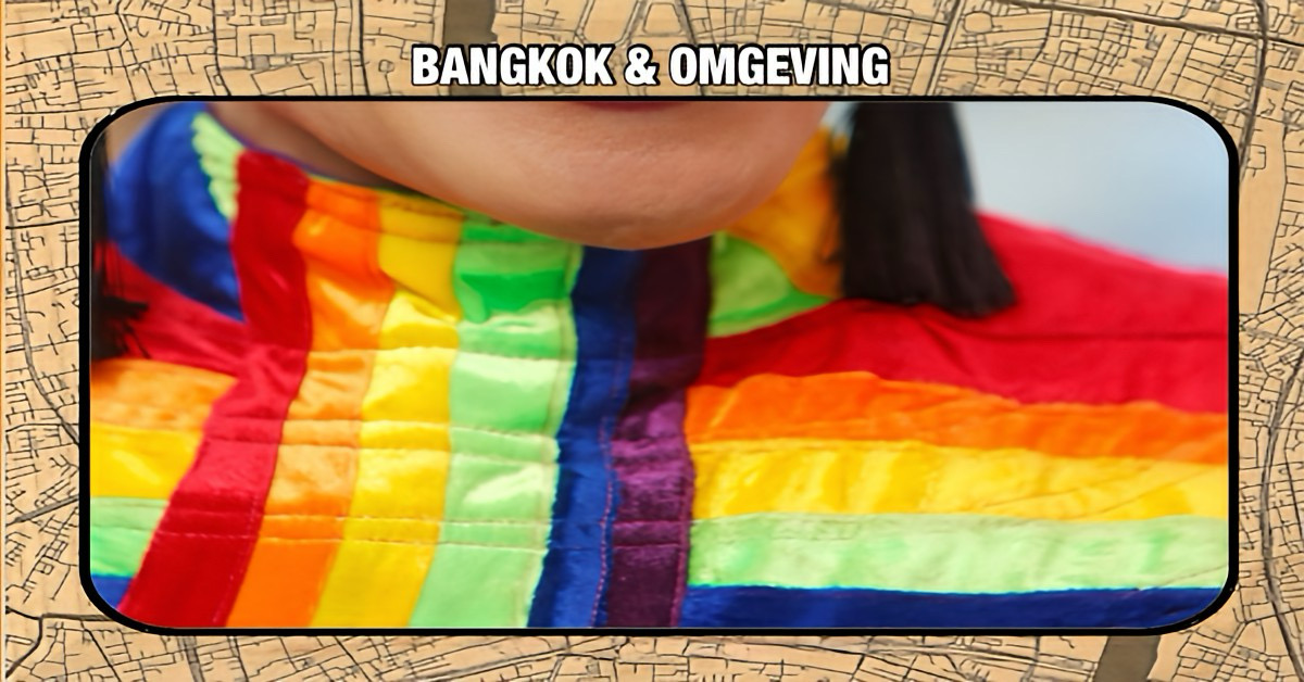 Bangkok zet kleurrijk statement met de Amsterdam Rainbow Dress-tentoonstelling.
