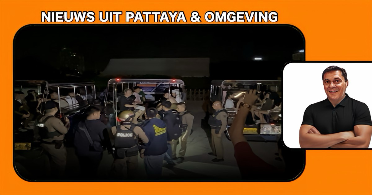 Politie Pattaya was vandaag vroeg uit de veren en heeft 36 Chinese onderdanen gearresteerd tijdens een inval op een drugsfeest.
