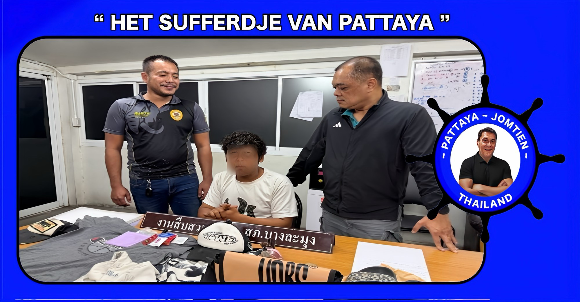 Bouwvakker in Pattaya duwt uit seksuele frustratie een vrouw van haar motorfiets.