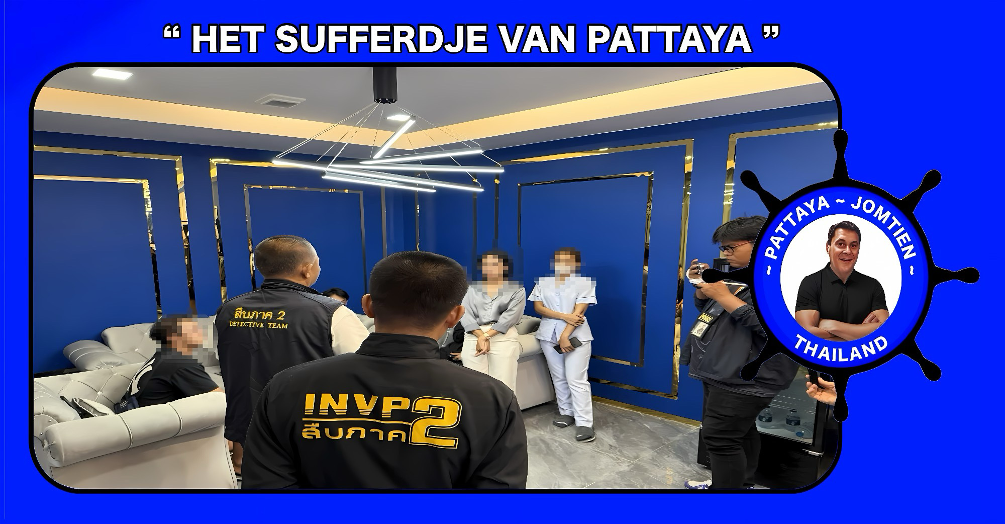 Politie valt tijdens een undercoveractie de schoonheidskliniek “Victoria” in Pattaya binnen.