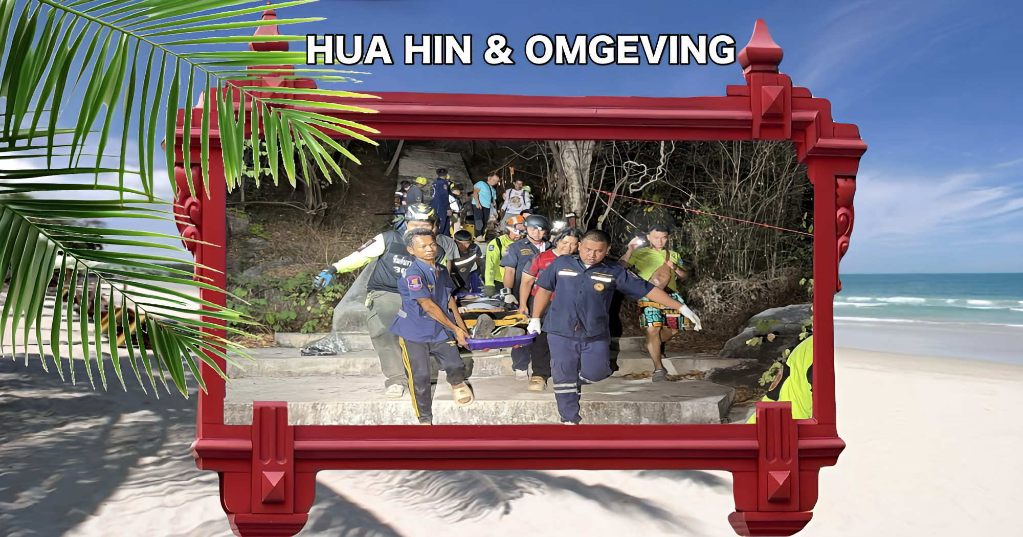 Vijf avontuurlijke wandelaars veilig terug na nachtelijke redding op de Khao Eko in Centraal-Thailand.