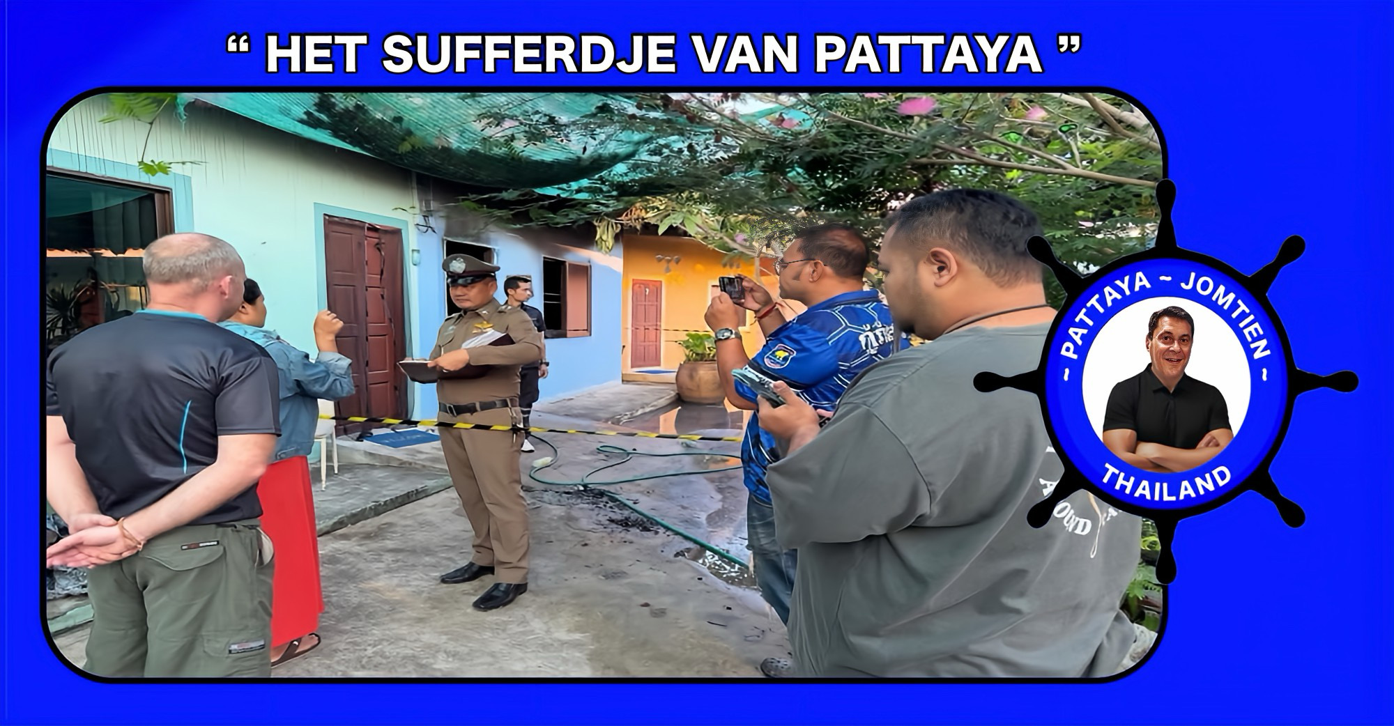 Tragische brand eist leven van 79-jarige Zwitserse man in Pattaya.