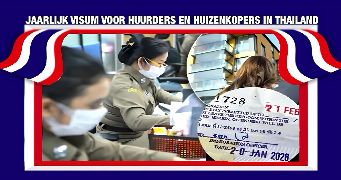 Thailand introduceert een jaarlijks visum voor huurders en appartement- en huizenkopers.