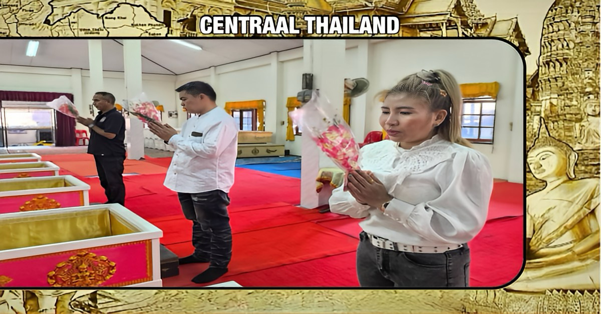 Het pad naar voorspoed en zegeningen vind je in Thailand door even in een doodskist te gaan liggen.