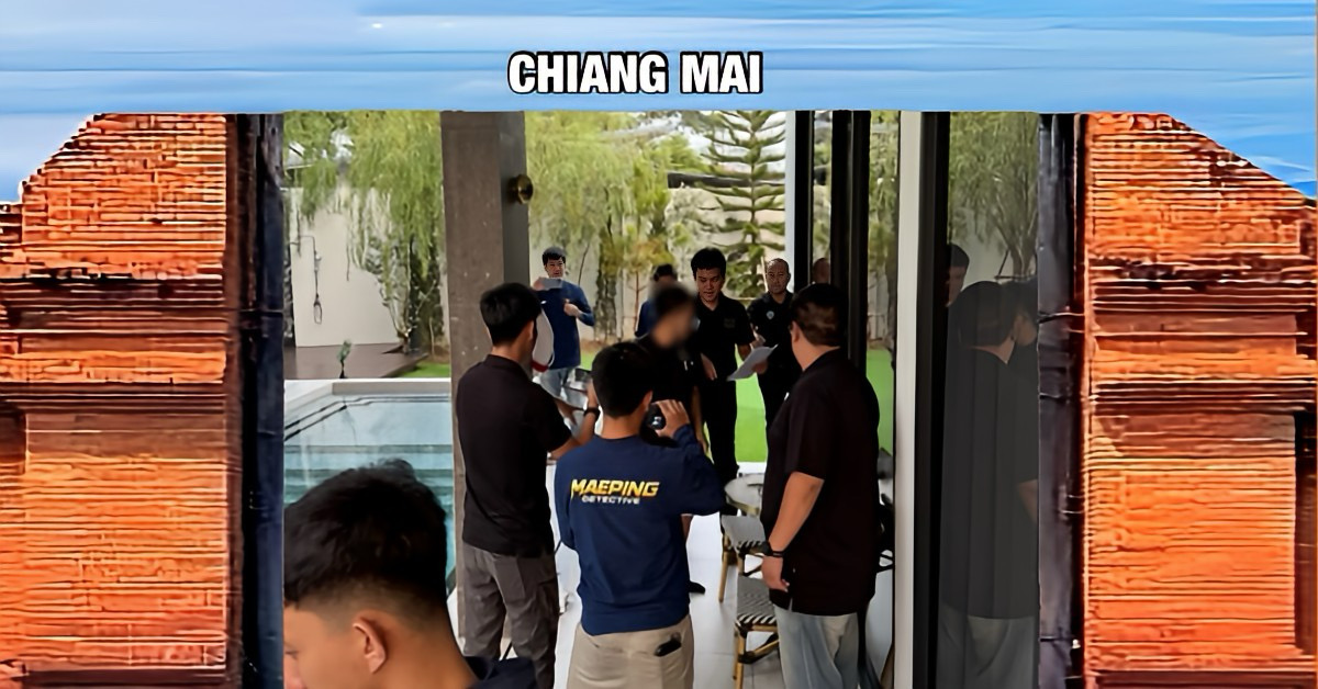 De verborgen camera duikt op in Noord-Thailand, waar een rijke zakenman betrapt werd met een verborgen camera in het toilet van een winkelcentrum.