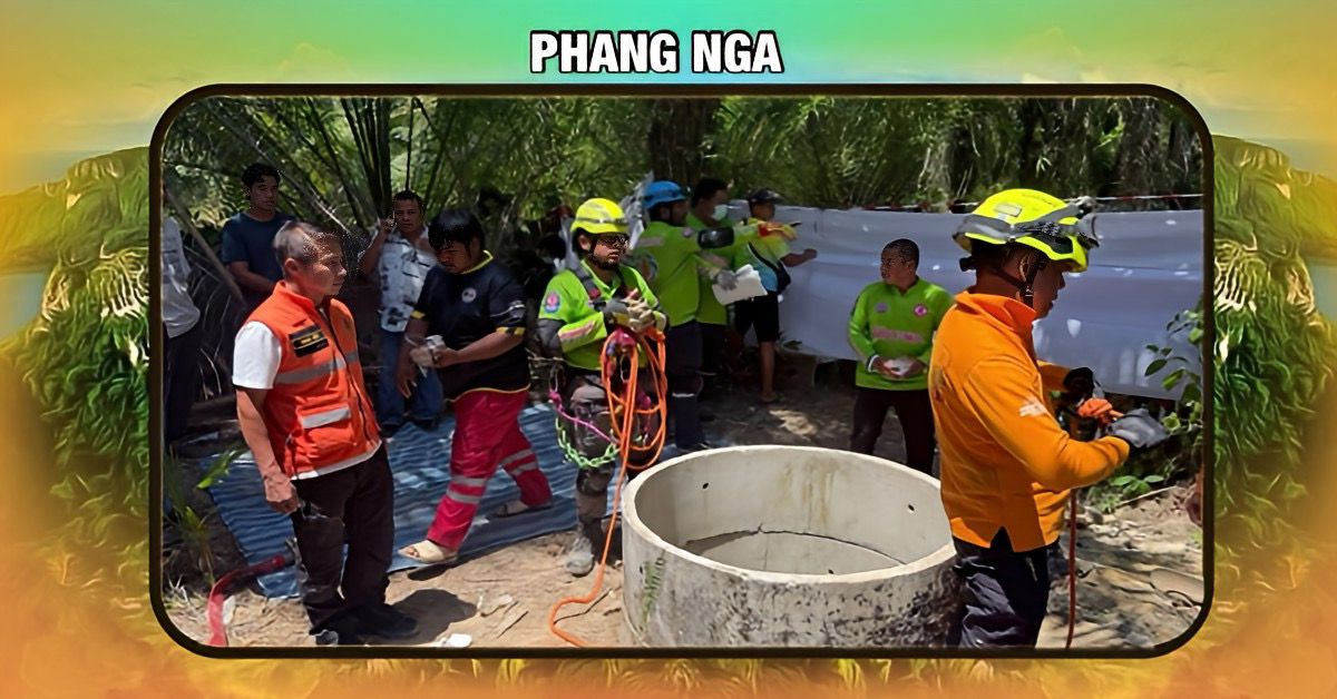 Tragisch ongeluk in Zuid-Thailand, vier mensen komen om het leven bij het ontmantelen van een oude waterput op Phang Nga.