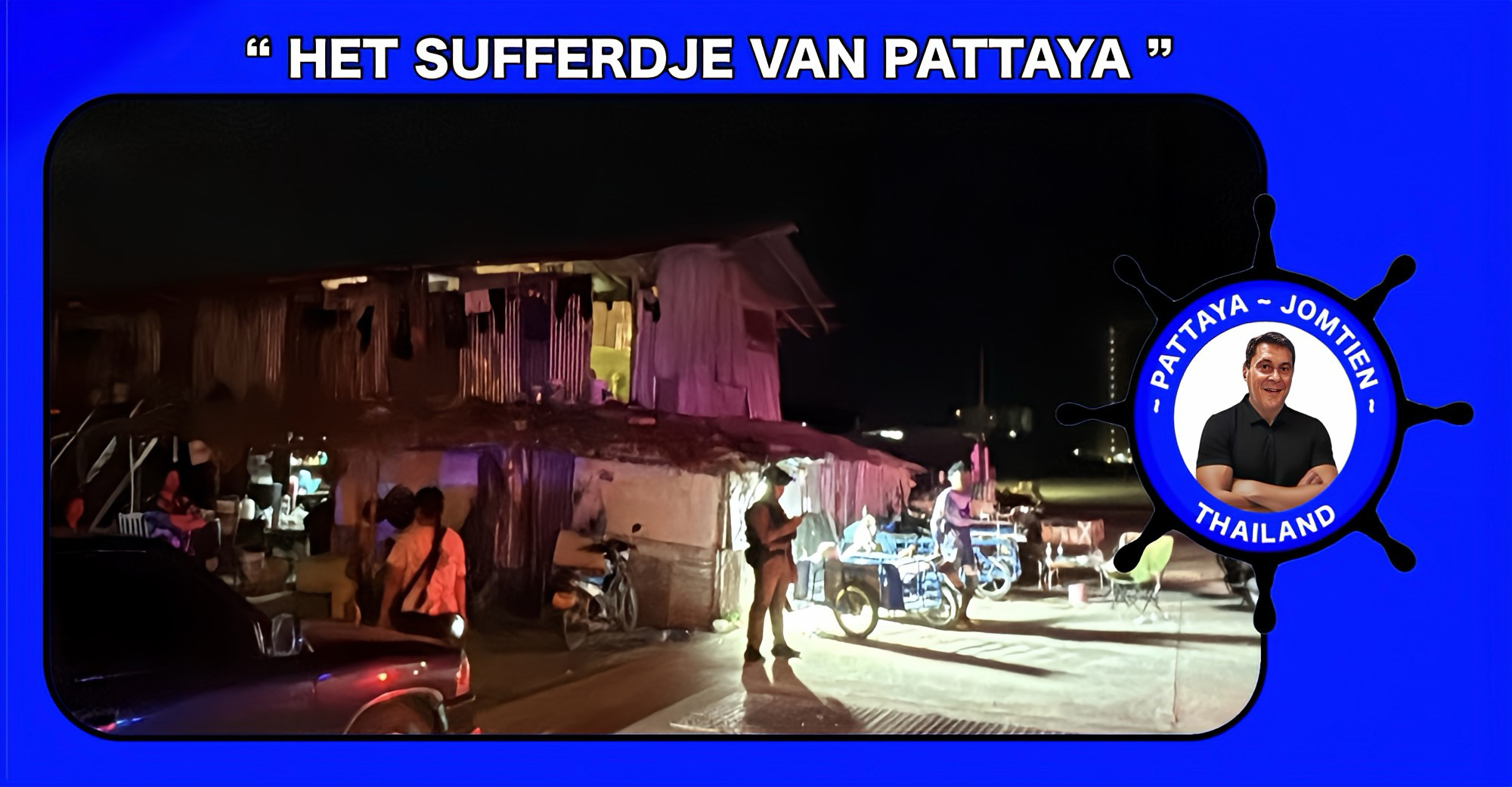 Bouwvakker uit Cambodja raakt gewond bij een steekpartij in Pattaya.